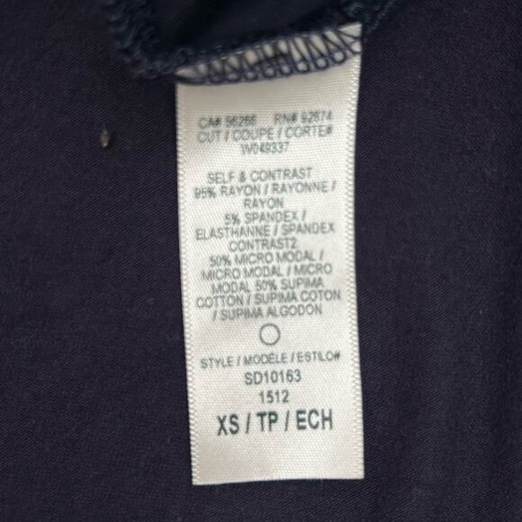 Splendid Tank Dress Womens Size XS Navy Blue Gray Soft Rayon Spandex Stretchy - Picture 6 of 9